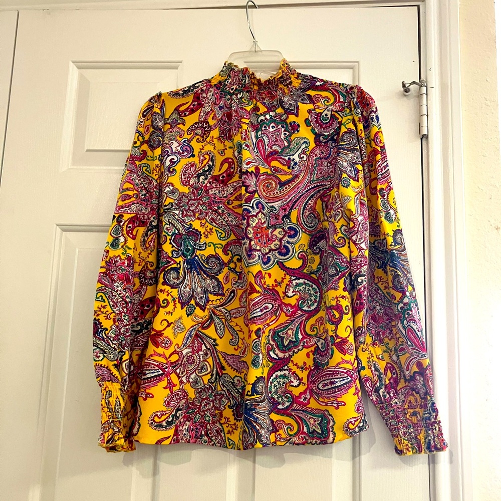 Vibrant Paisley Blouse